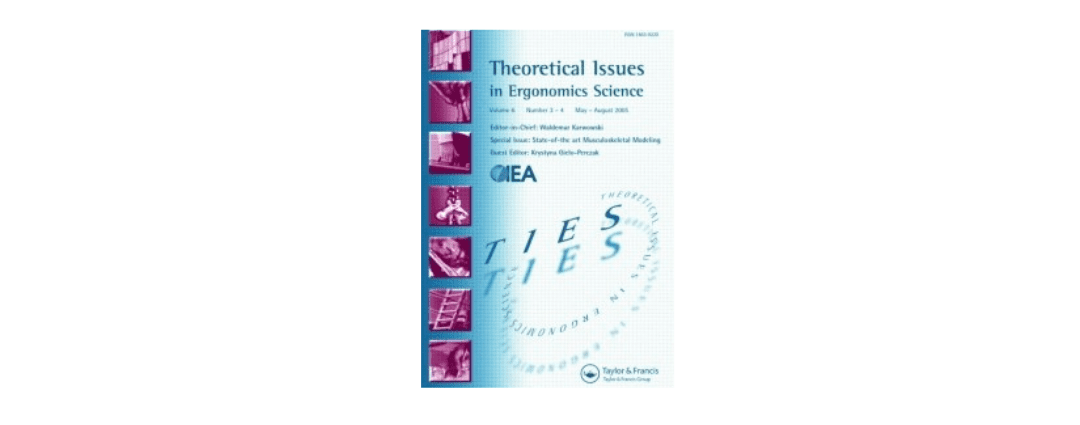 Theoretical Issues in Ergonomics Science